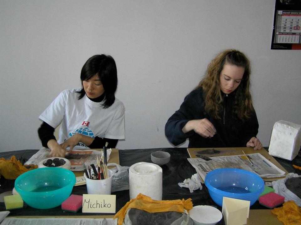 Keramikkurs organisiert für Internationale Freund von Breslau